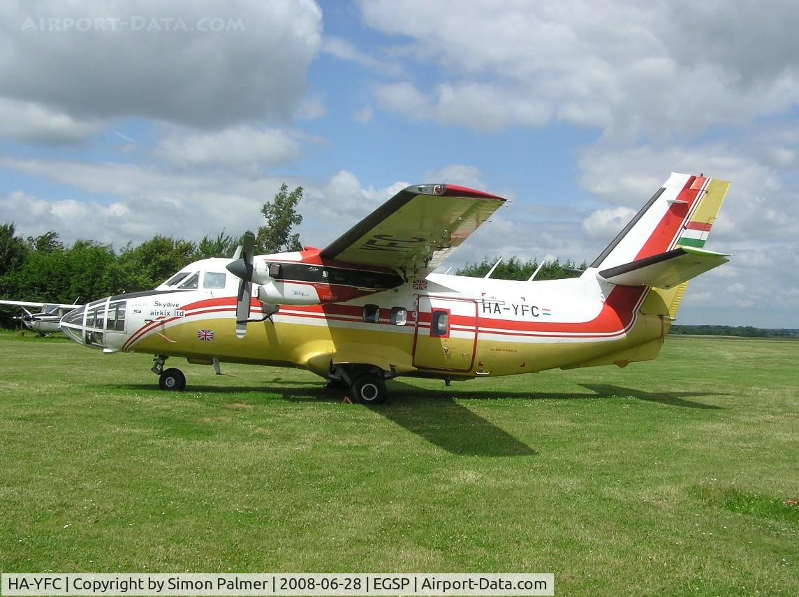 HA-YFC, 1985 Let L-410FG Turbolet C/N 851528, Let L-410 at Sibson
