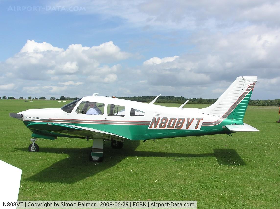 N808VT, 1977 Piper PA-28R-201 Cherokee Arrow III C/N 28R-7737051, Cherokee Arrow at the Sywell fly-in