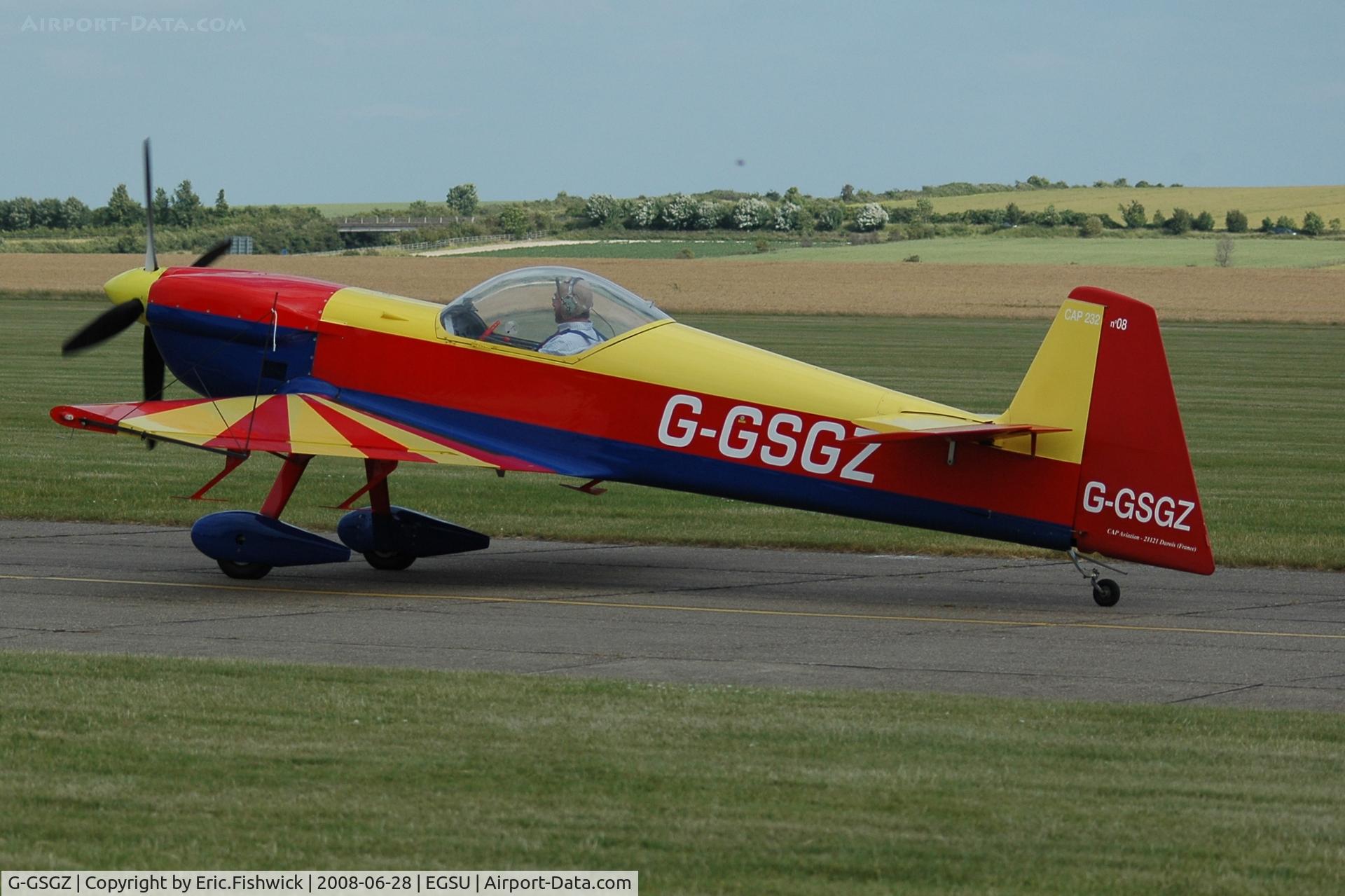 G-GSGZ, 1996 Mudry CAP-232 C/N 08, 1. G-GSGZ at British Aerobatics Championships June 2008