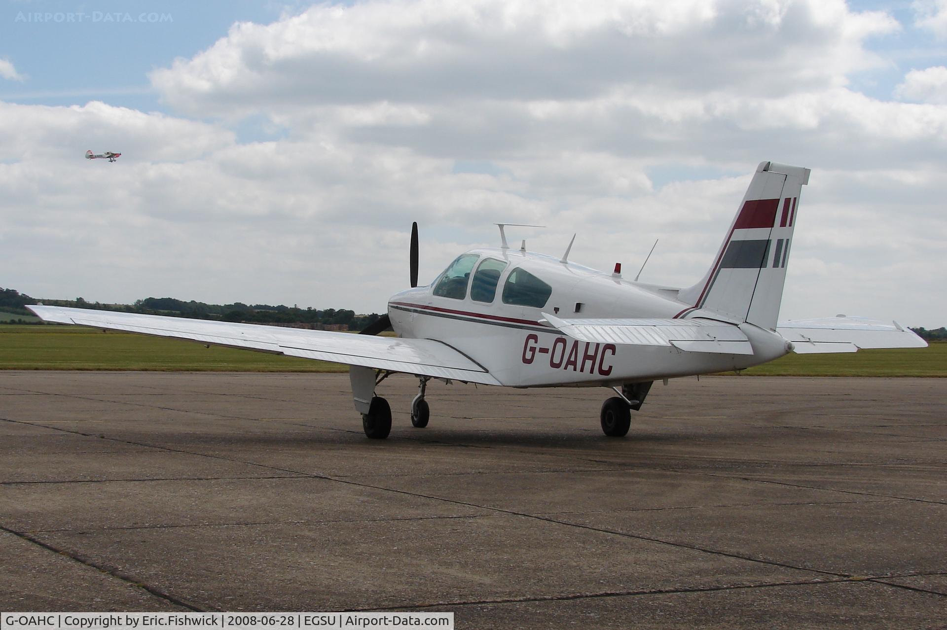 G-OAHC, 1978 Beech F33C Bonanza C/N CJ-133, 1. G-OAHC at at National Aerobatics Championships June 2008