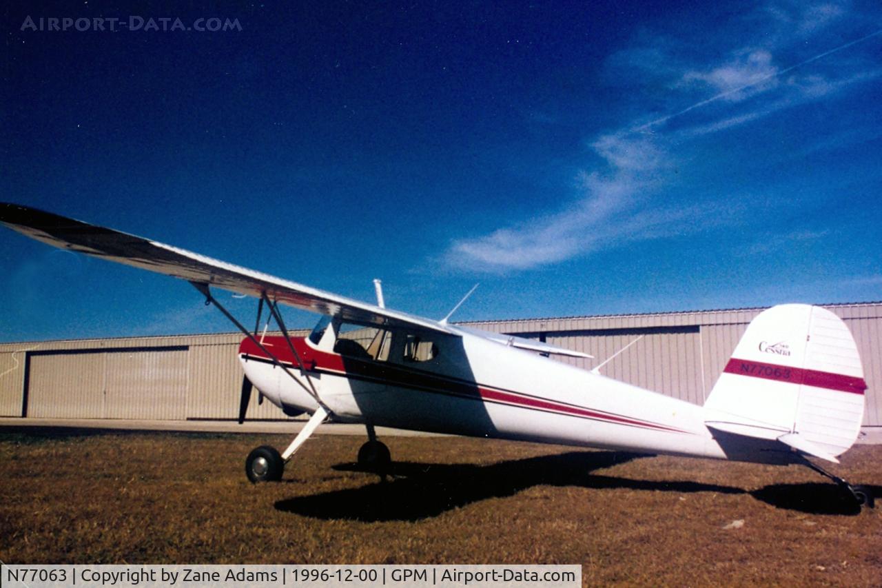 N77063, 1946 Cessna 140 C/N 11517, At Grand Prairie Municipal