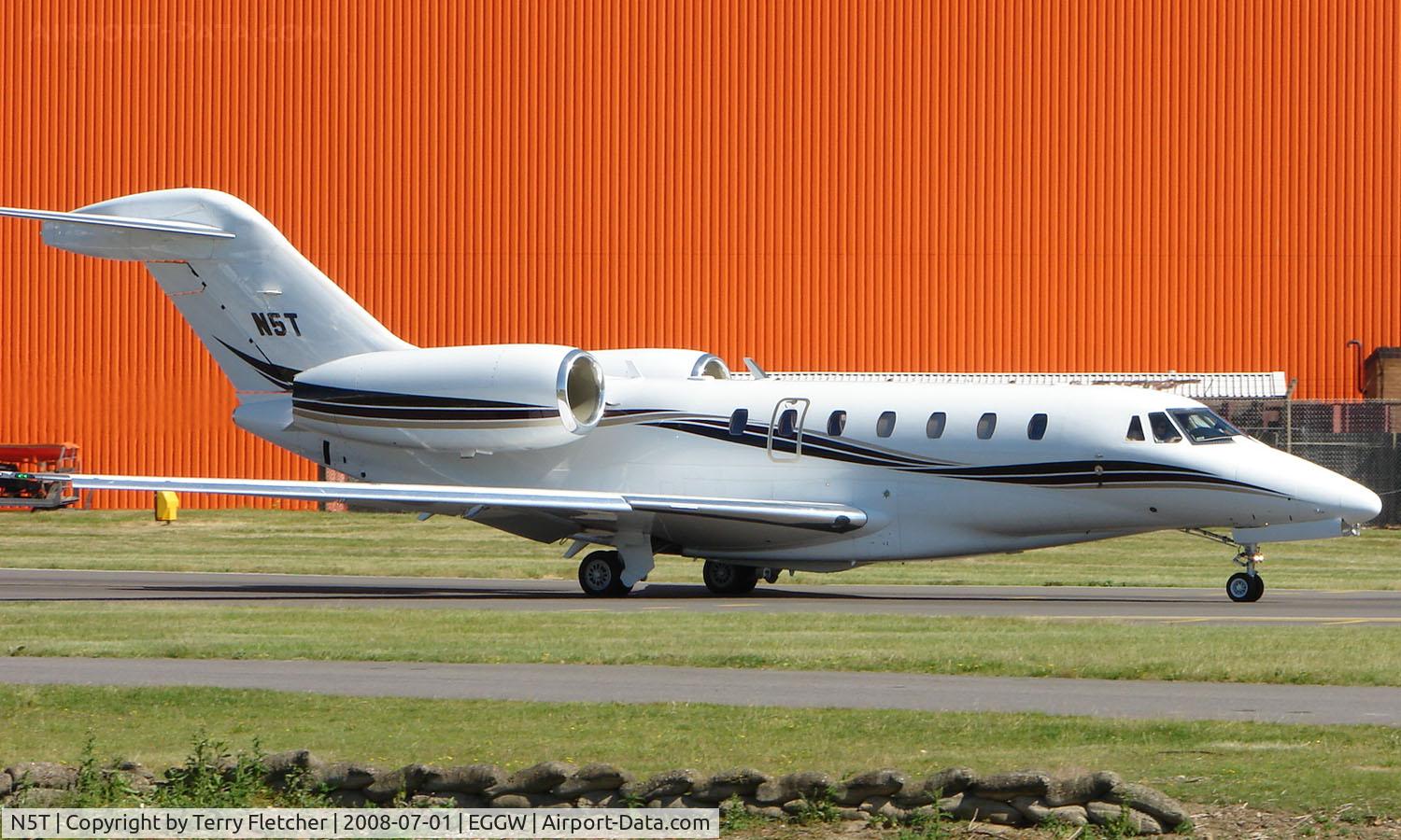N5T, 2000 Cessna 750 Citation X C/N 750-0104, Cessna 750 at Luton