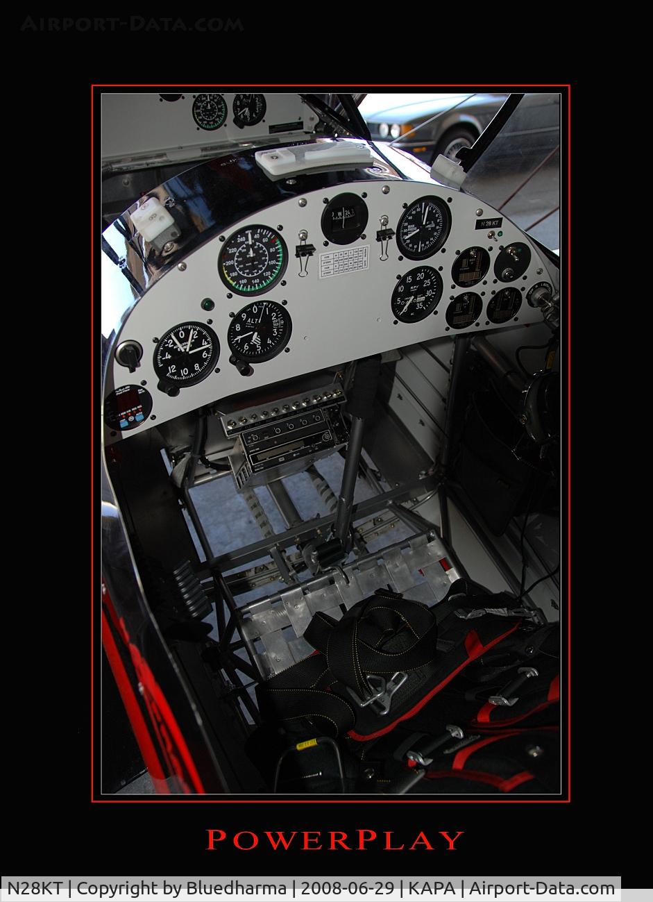 N28KT, 2005 Stolp SA-750 Acroduster Too C/N 0028, View of Power Play backseat control panel.