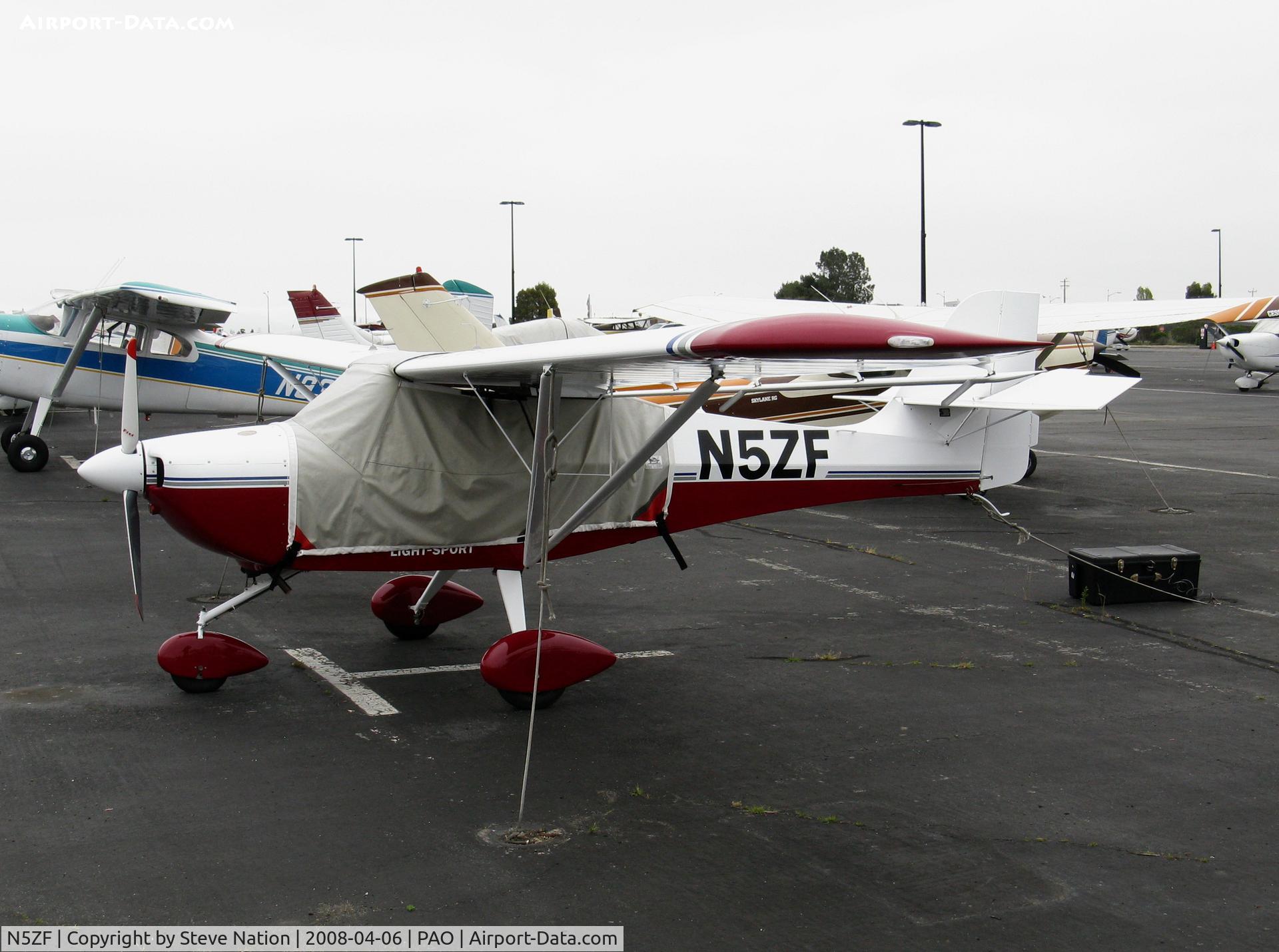 N5ZF, 2006 Aeropro Eurofox LSA C/N 21006, 2006 Aeropro Cz EUROFOX LSA with cover @ Palo Alto, CA