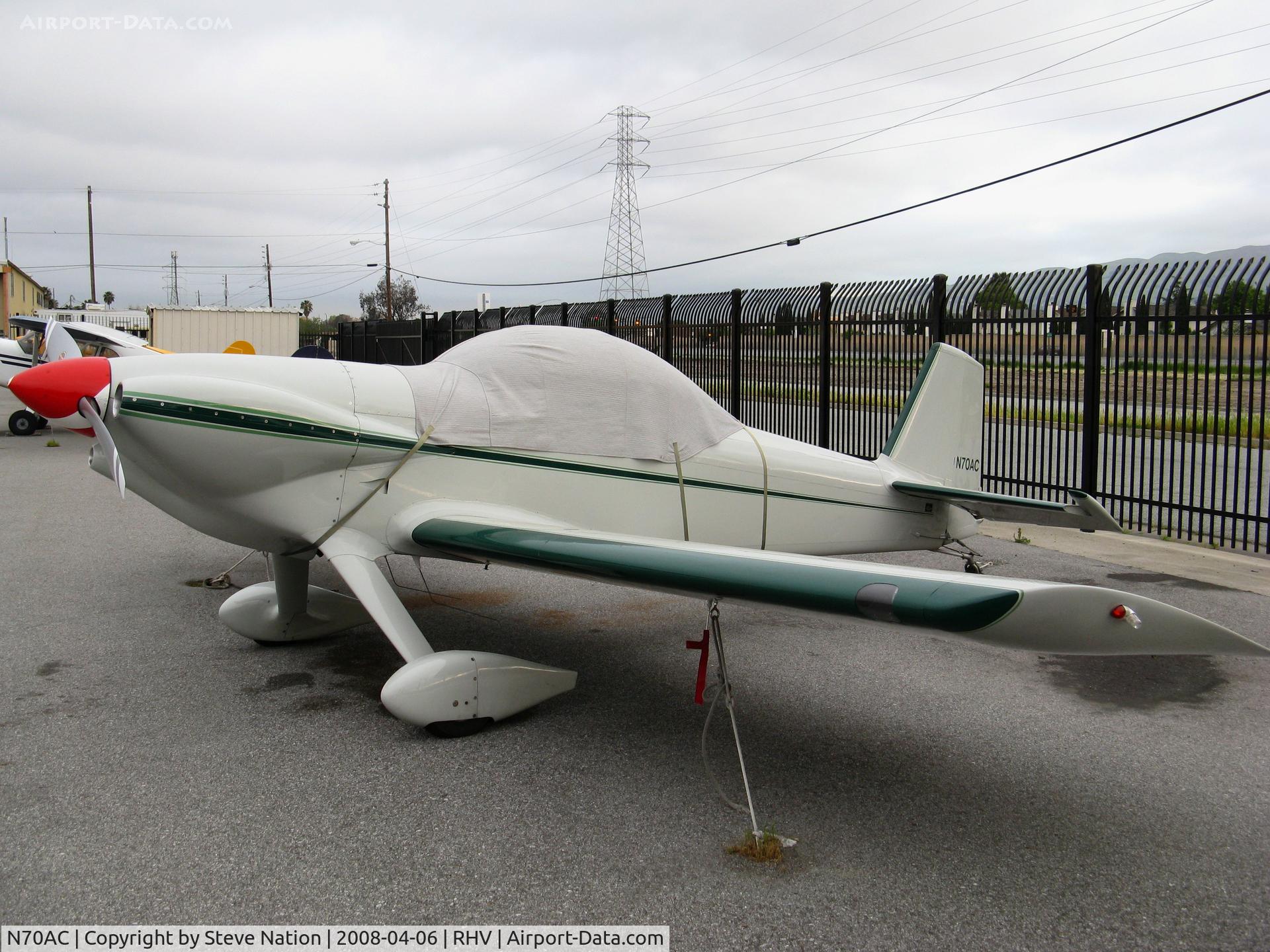 N70AC, 2000 Vans RV-4 C/N JS01, 2000 Stribling James L RV4 with cover @ Reid-Hillview Airport, San Jose, CA, CA