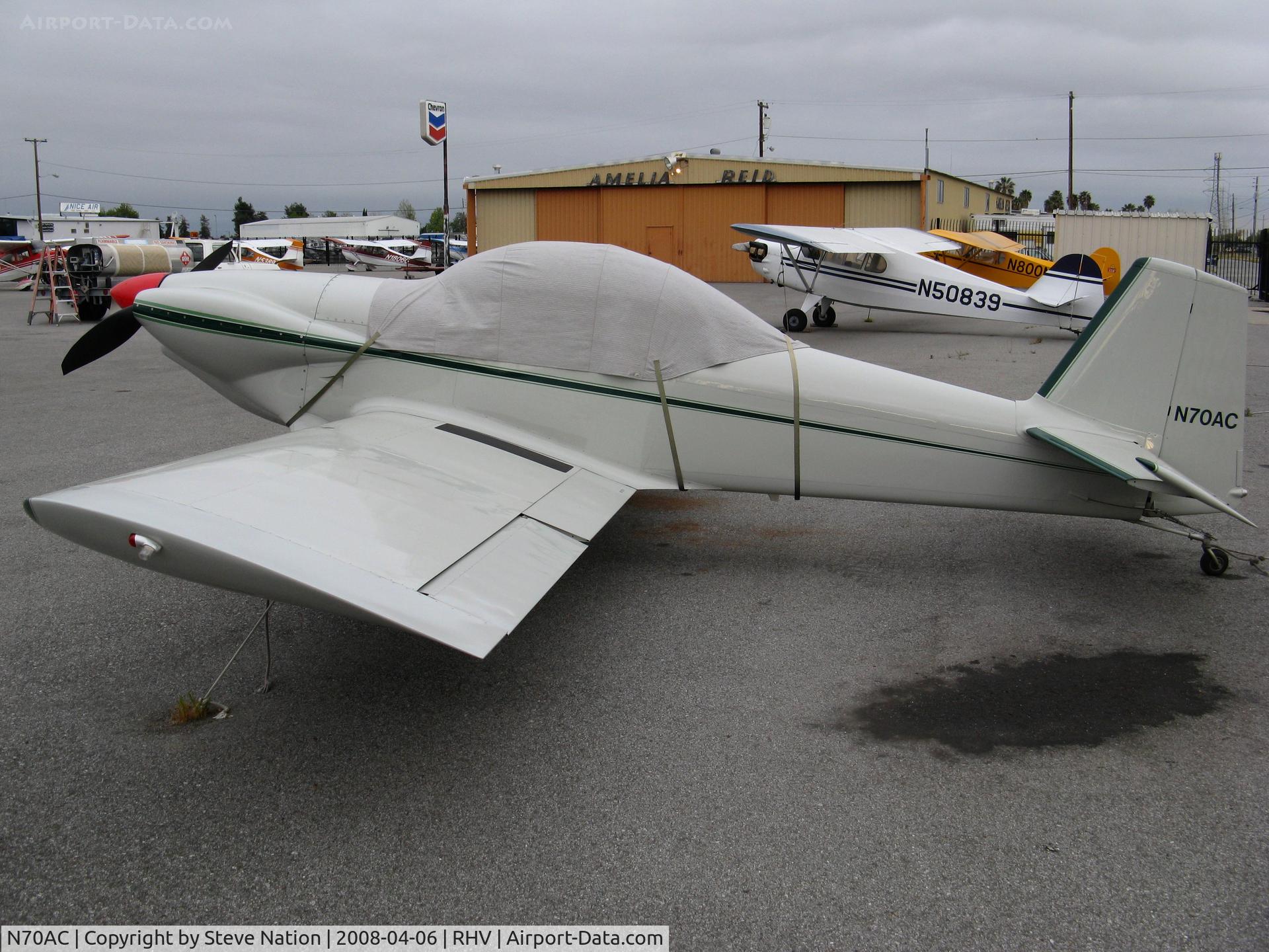 N70AC, 2000 Vans RV-4 C/N JS01, 2000 Stribling James L RV4 with cover @ Reid-Hillview Airport, San Jose, CA, CA