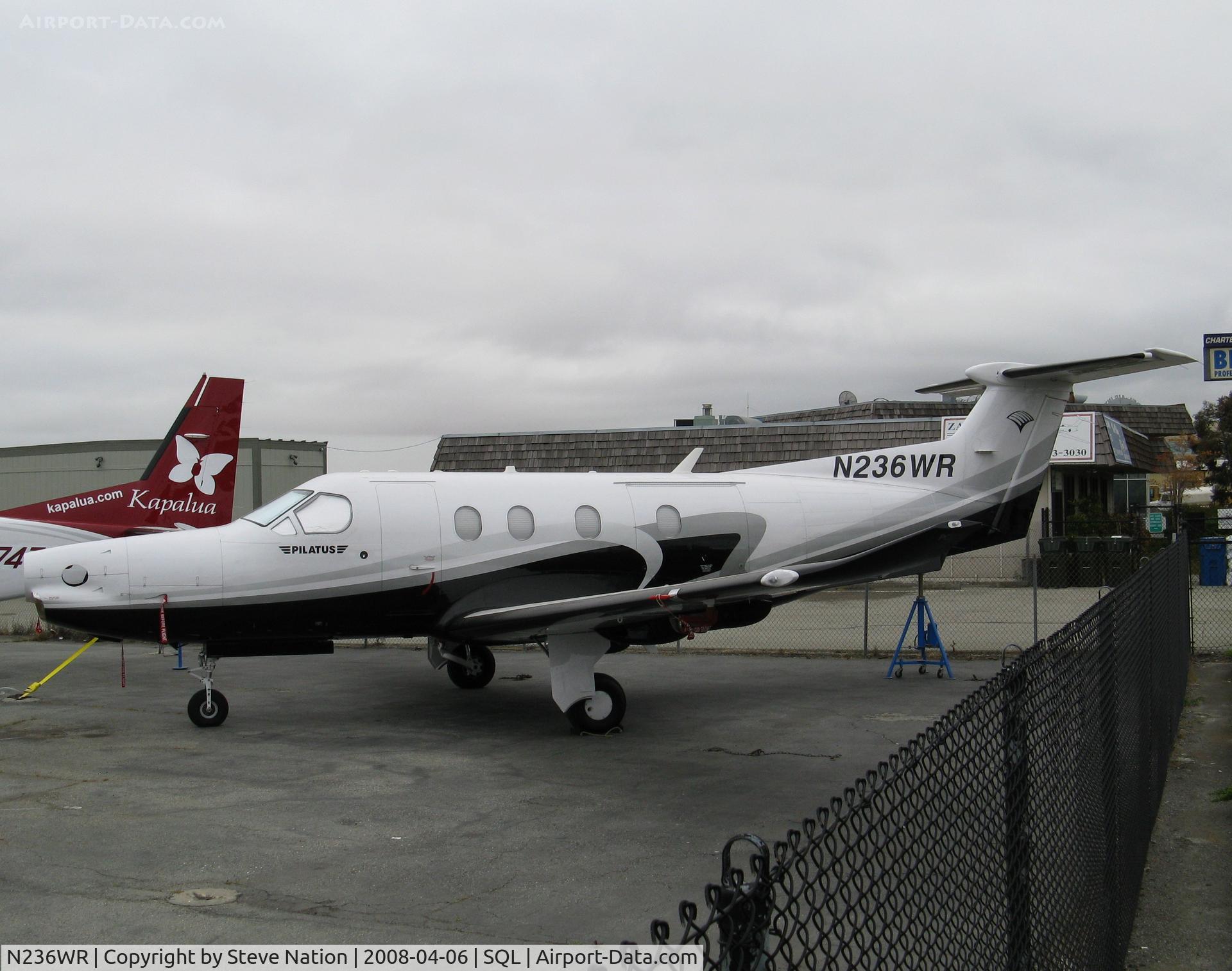 N236WR, 2007 Pilatus PC-12/47 C/N 804, 2007 Pilatus Aircraft Ltd PC-12/47 minus prop @ San Carlos, CA