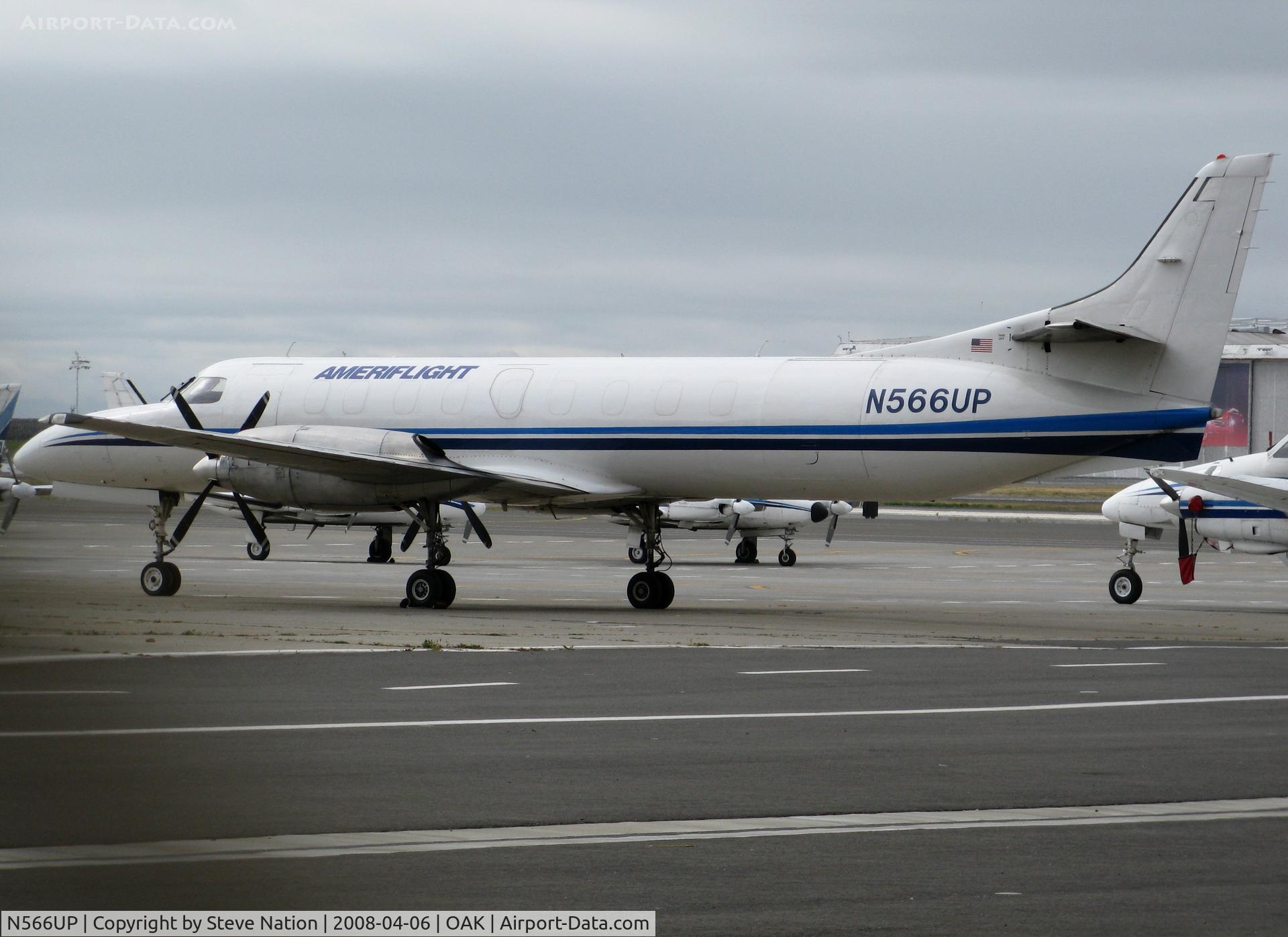 N566UP, Swearingen SA227-AT C/N AT-566, Ameriflight Swearingen SA227-AT (cargo) @ Oakland, CA