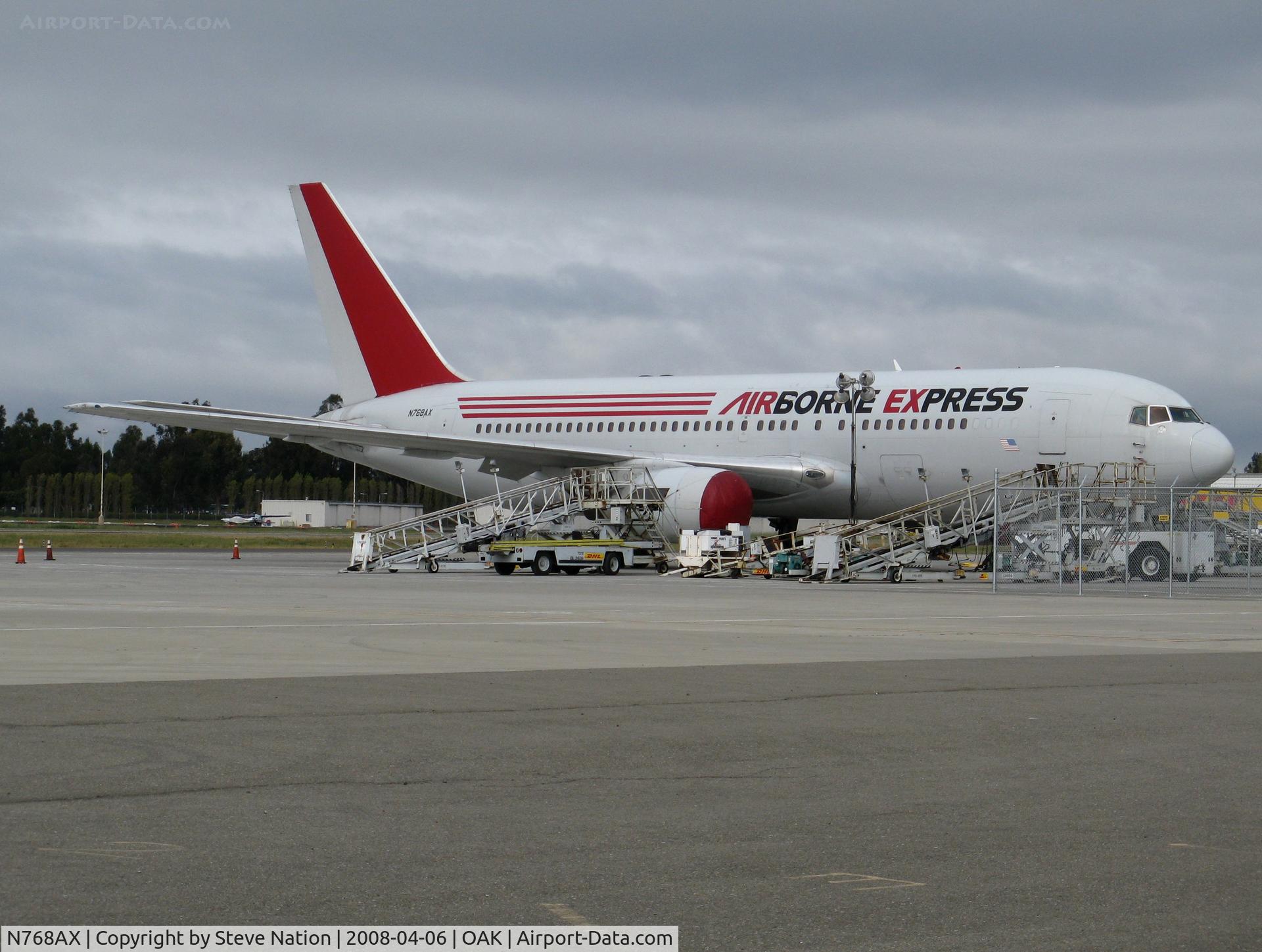 N768AX, 1983 Boeing 767-281 C/N 22786, Airborne Express 1983 Boeing 767-281 freighter @ Oakland,