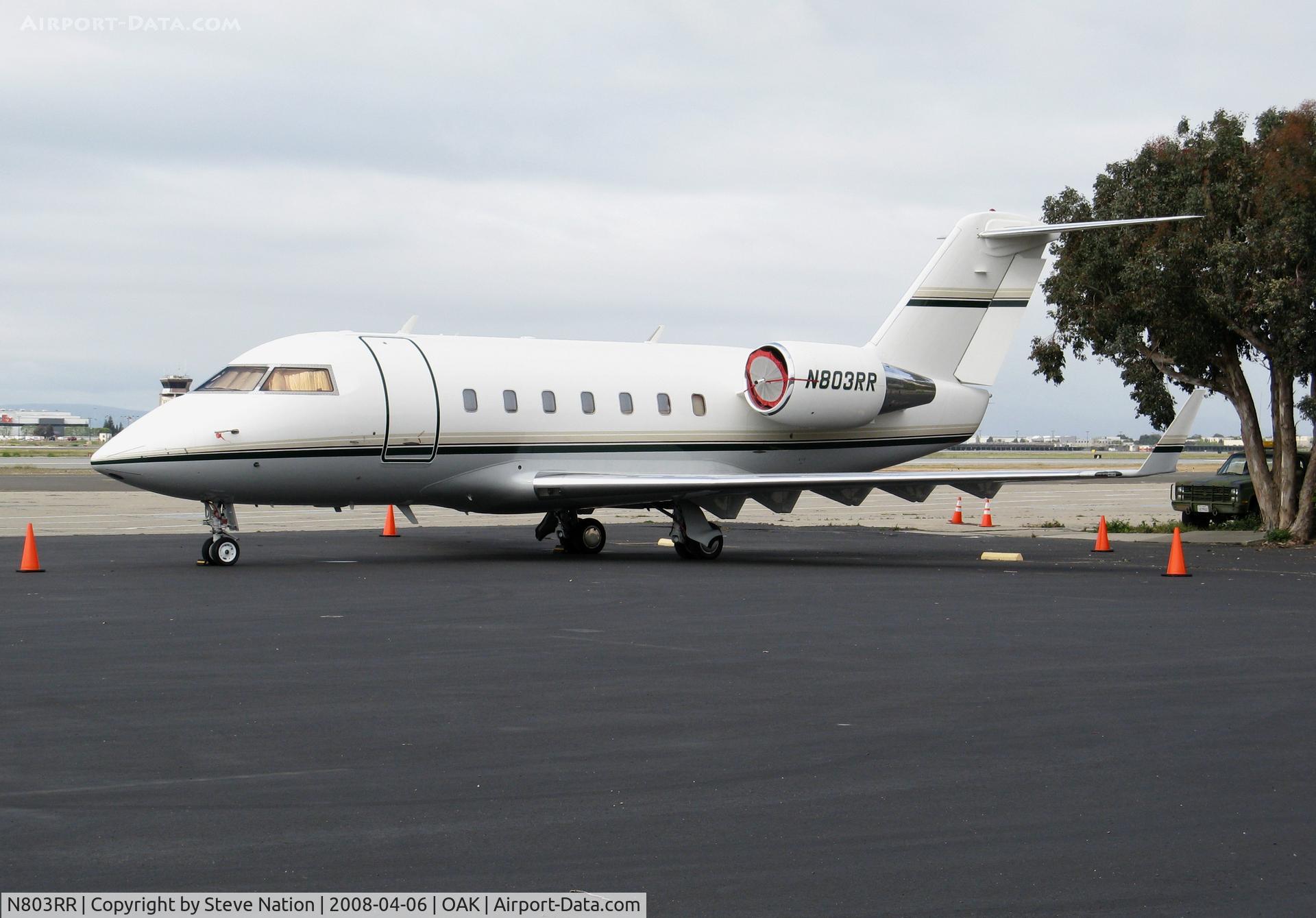 N803RR, 1990 Canadair Challenger 601-3A (CL-600-2B16) C/N 5073, 1990 Canadair Ltd CL-600-2B16 @ Oakland, CA
