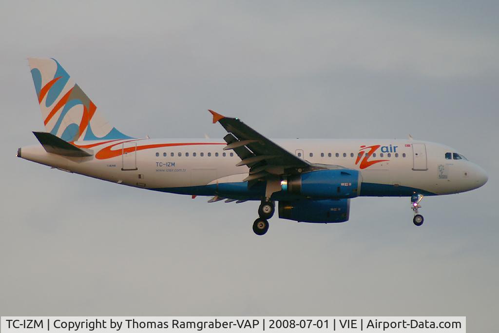 TC-IZM, 2005 Airbus A319-132 C/N 2404, Izmir Airlines Airbus A319