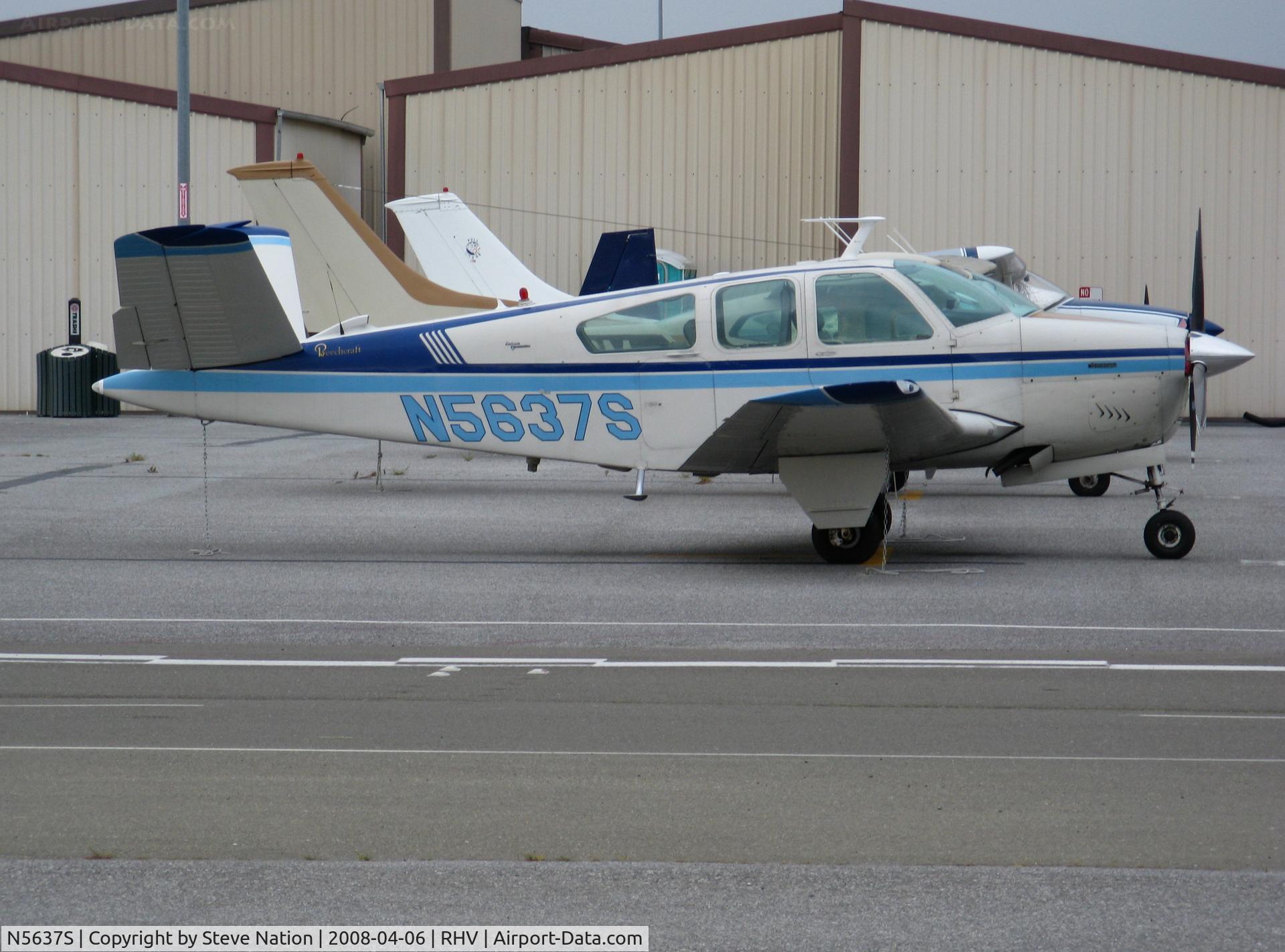 N5637S, 1966 Beech V35 Bonanza C/N D-8160, 1966 Beech V35 @ Reid-Hillview Airport, CA