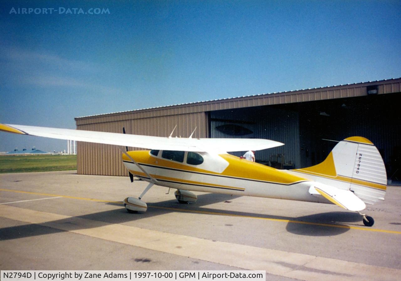 N2794D, 1952 Cessna 170B C/N 25336, At Grand Prairie Municipal