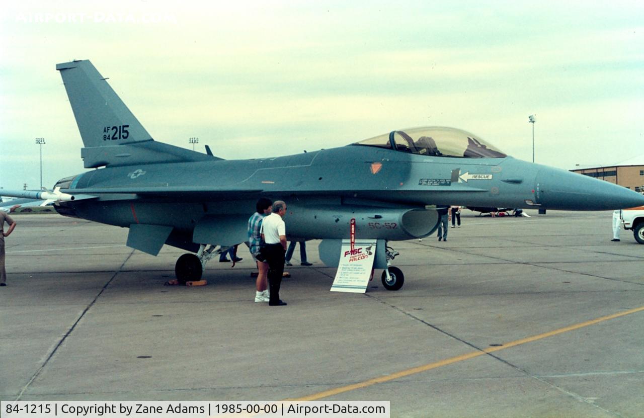 84-1215, 1984 General Dynamics F-16C Fighting Falcon C/N 5C-52, At the former Dallas Naval Air Station / Hensley Field