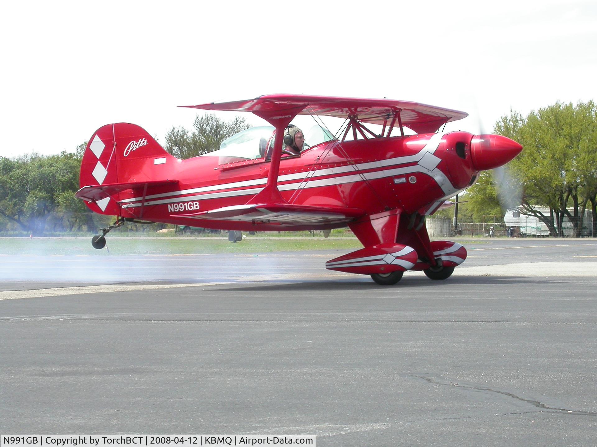 N991GB, Pitts S-1T Special C/N D286, Full Power Taxi
