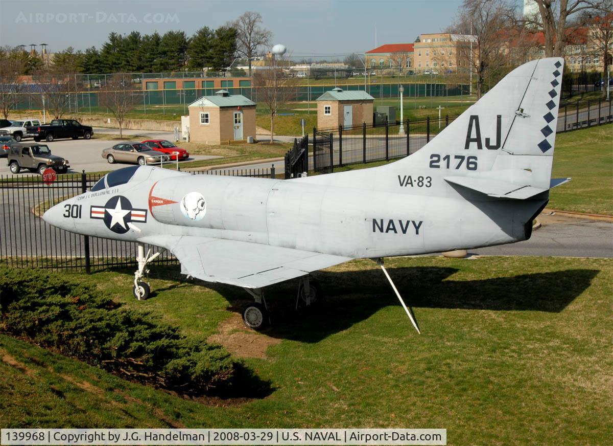139968, Douglas A-4A Skyhawk (A4D-1) C/N 11333, A-4A 139968 at U.S. Naval Academy 3-29-08