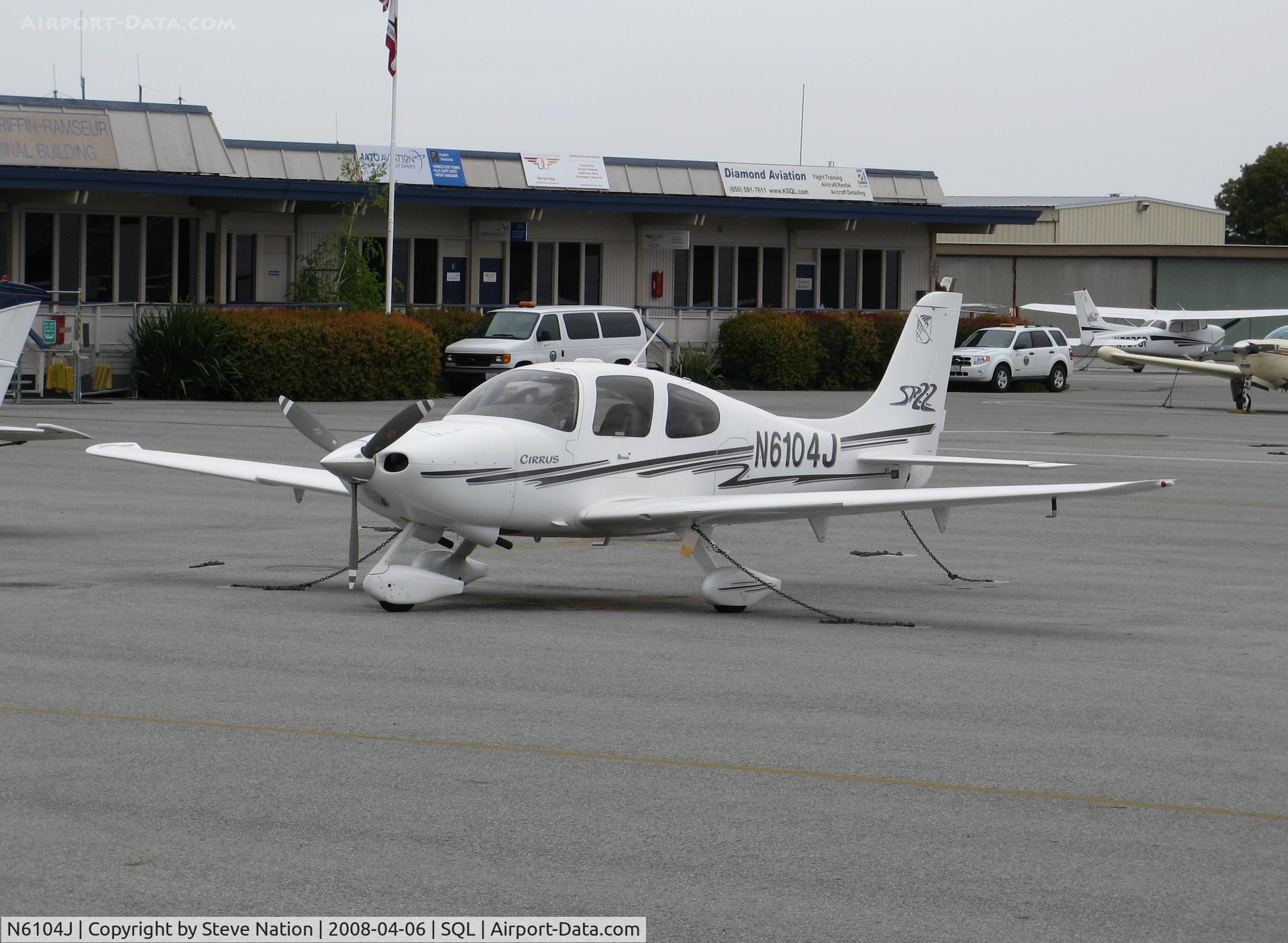 N6104J, 2003 Cirrus SR22 C/N 0613, 2003 Cirrus Design Corp SR22 @ San Carlos, CA