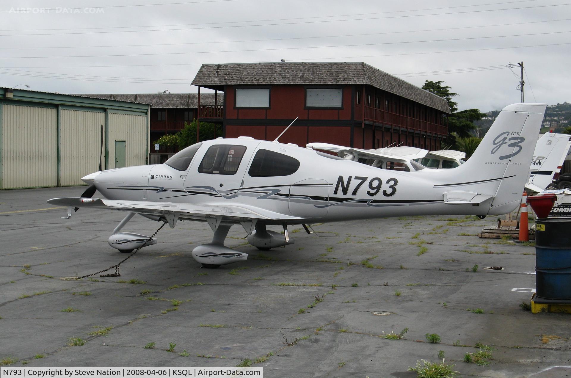 N793, Luscombe 8E Silvaire C/N 2697, 2008 Cirrus SR22 Generation 3 @ San Carlos, CA
