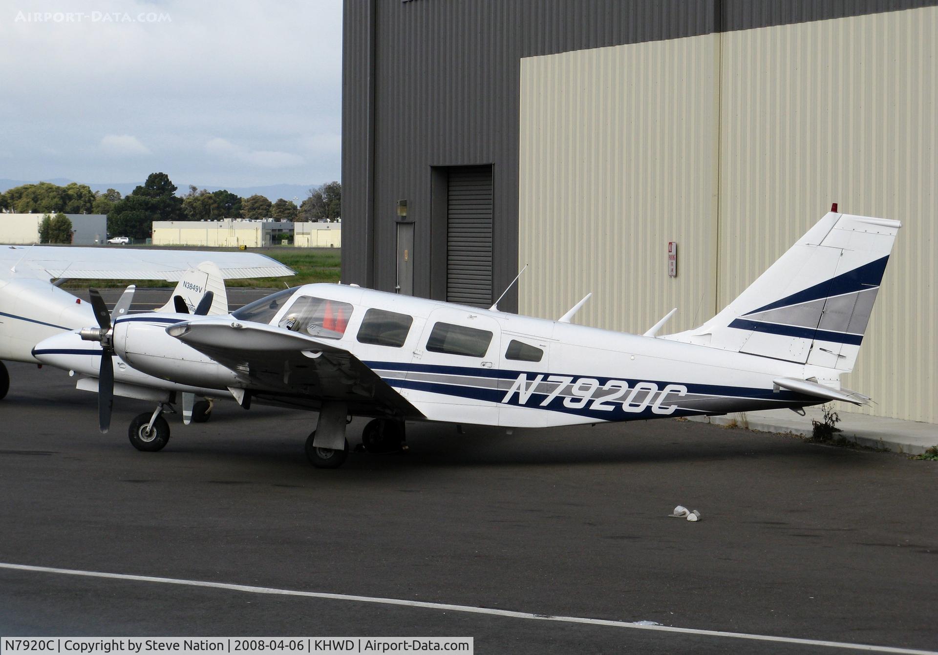 N7920C, 1975 Piper PA-34-200T Seneca II C/N 34-7670107, 1975 Piper PA-34-200T @ Hayward, CA