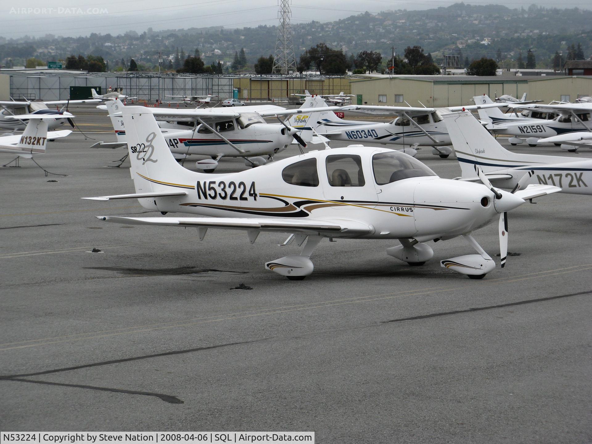 N53224, 2004 Cirrus SR22 C/N 0862, 2004 Cirrus Design Corp SR22  @ San Carlos, CA