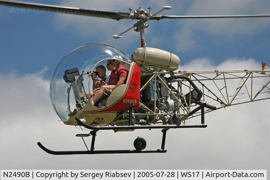 N2490B, 1956 Bell 47G-2 C/N 1516, EAA AirVenture 2005
