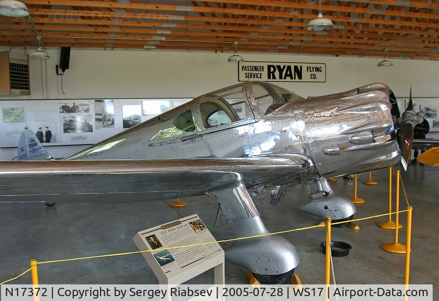N17372, 1937 Ryan Aeronautical SCW-145 C/N 201, EAA museum