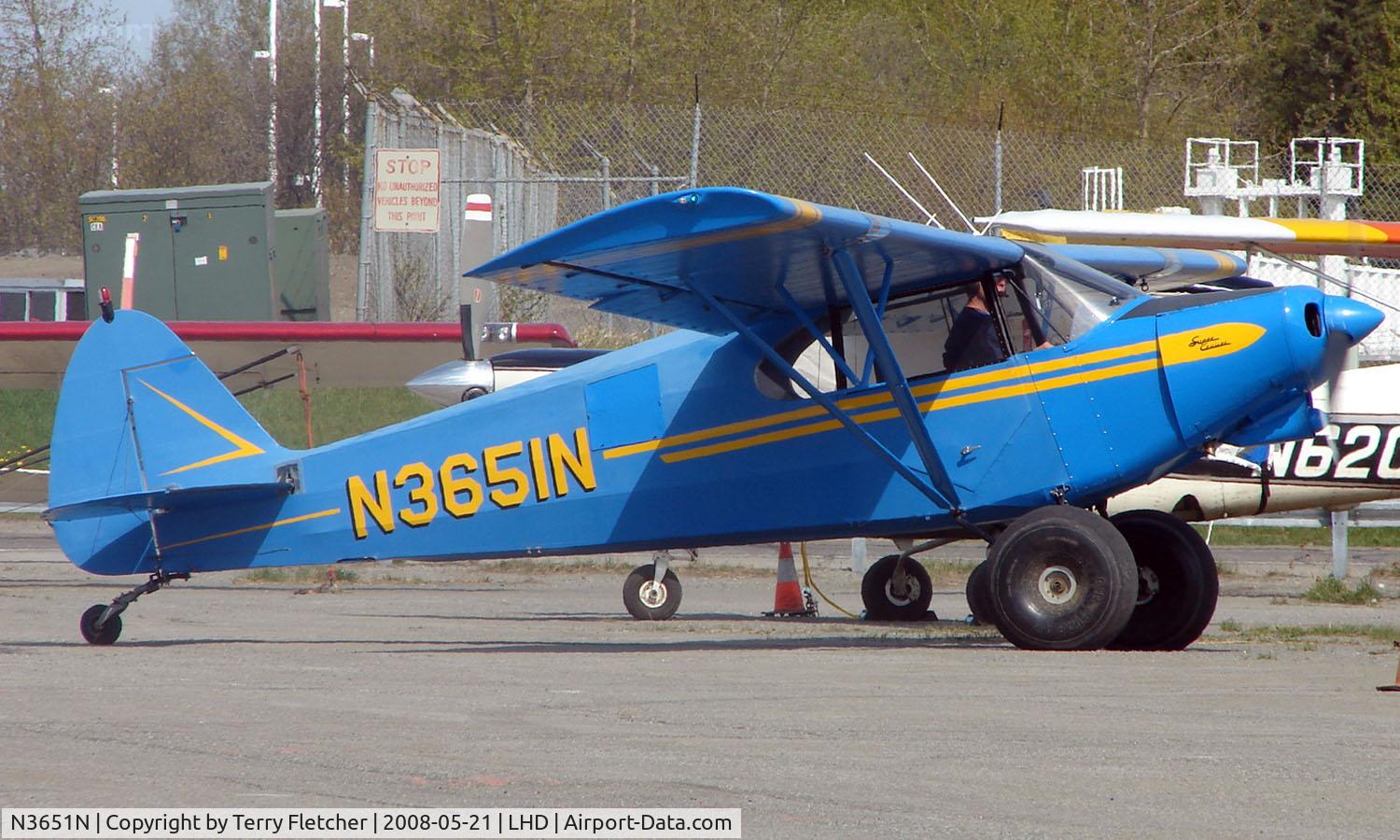 N3651N, 1947 Piper PA-12 Super Cruiser C/N 12-1902, 1947 Piper Pa-12 at Lake Hood