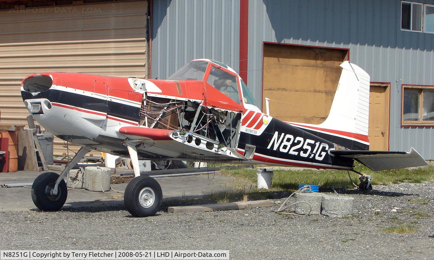 N8251G, 1973 Cessna A188B C/N 18801267T, Cessna 188AG past its best at Lake Hood