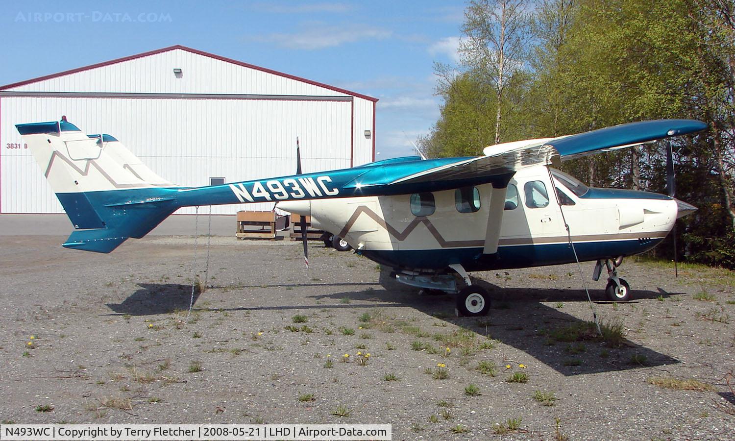 N493WC, 1973 Cessna T337G Turbo Super Skymaster C/N P3370090, 1973 Cessna T337G at Lake Hood