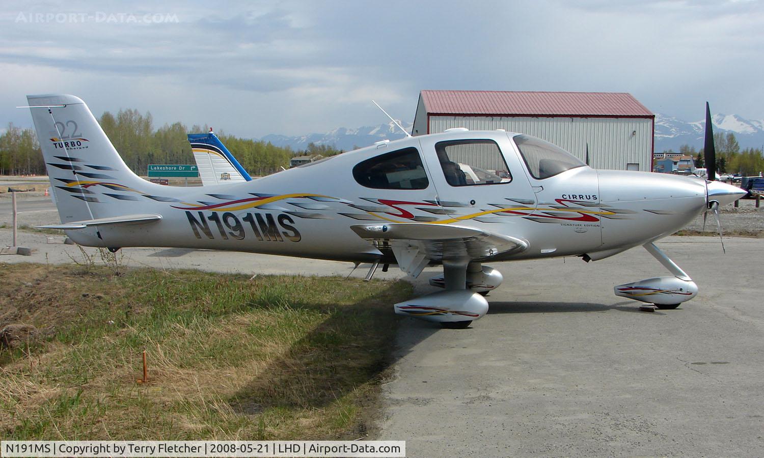 N191MS, 2006 Cirrus SR22 Turbo C/N 2289, Cirrus SR22 at Lake Hood
