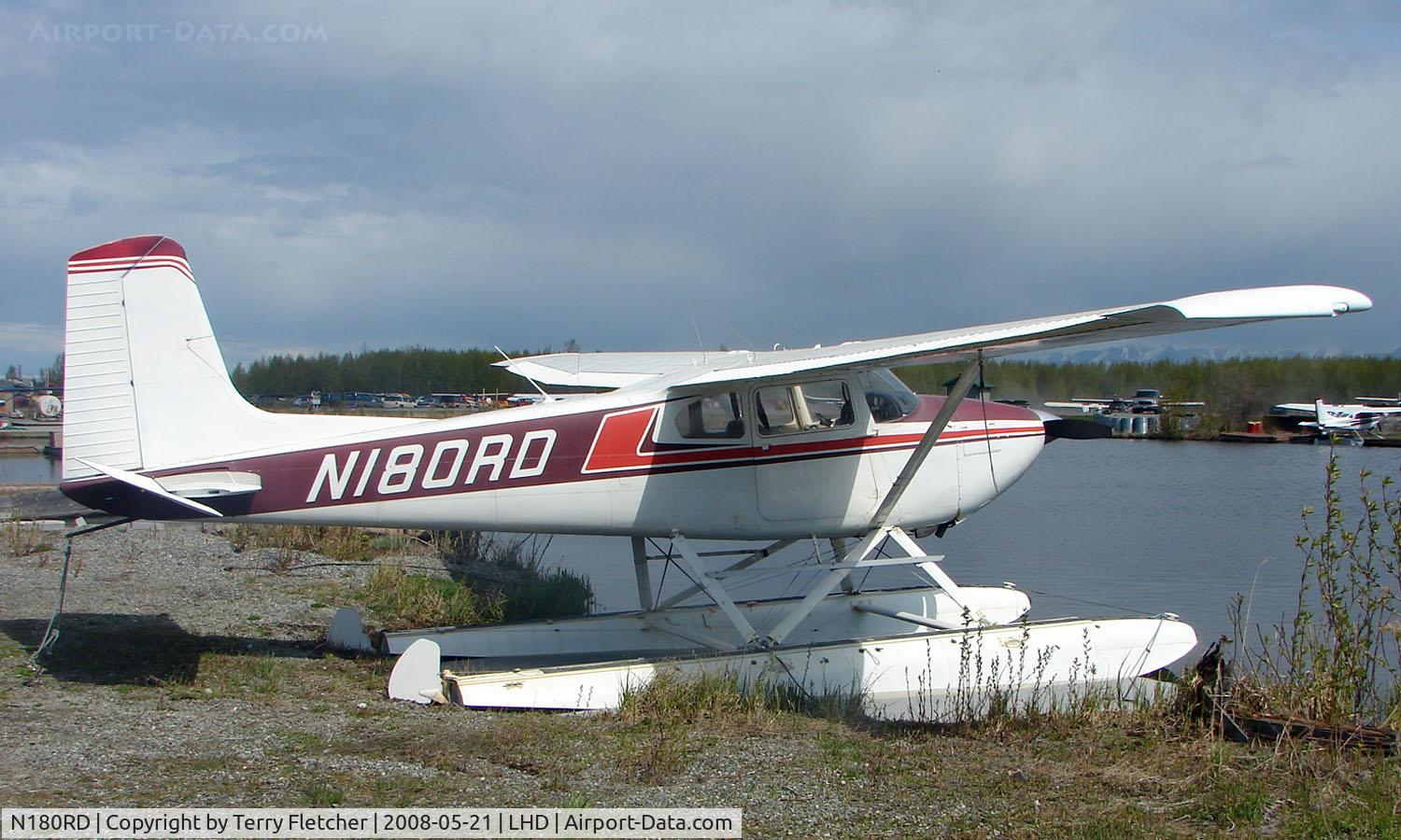 N180RD, 1955 Cessna 180 C/N 31613, 1955 Cessna 180 at Lake Hood
