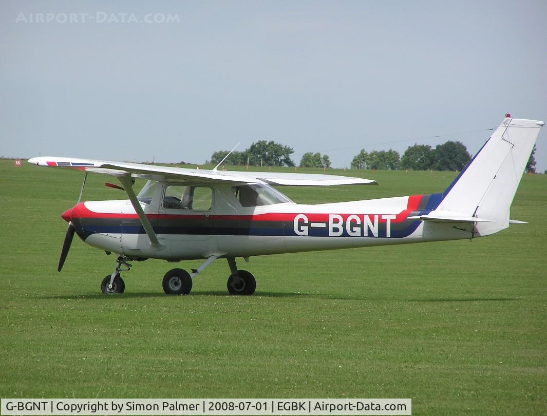 G-BGNT, 1979 Reims F152 C/N 1644, Cessna F152 visiting Sywell from Conington