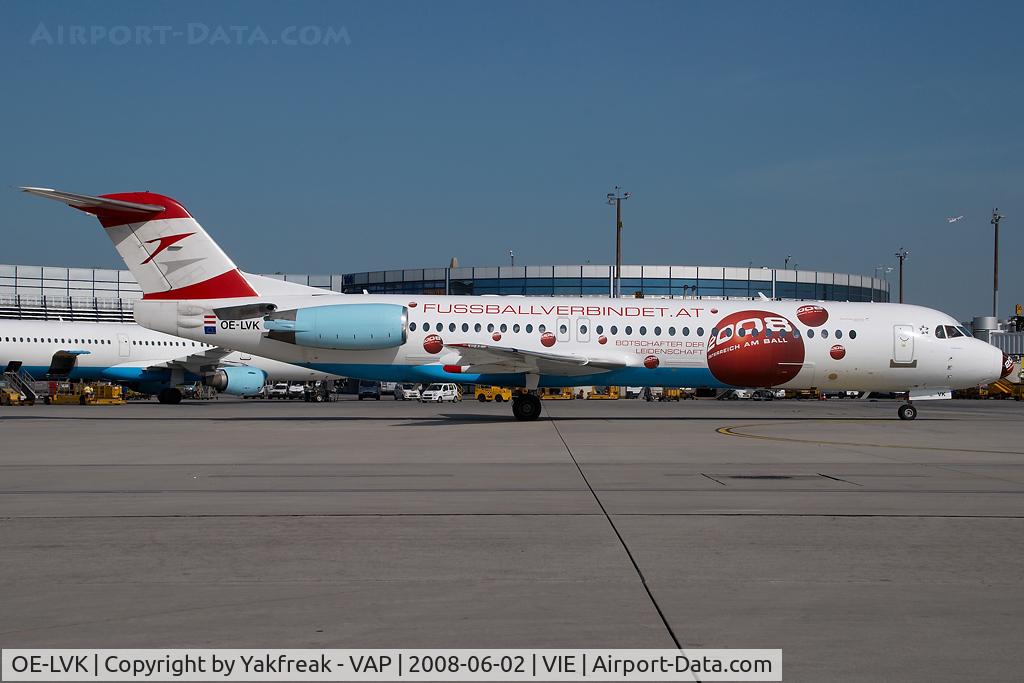 OE-LVK, 1992 Fokker 100 (F-28-0100) C/N 11397, Austrian Arrows Fokker 100
