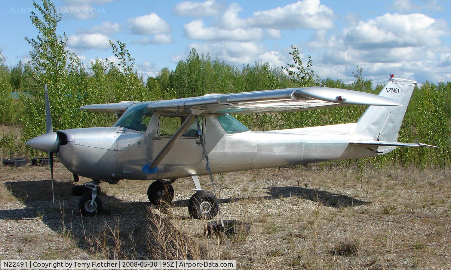 N22491, 1968 Cessna 150H C/N 15068316, at Bradley Skyranch , North Pole , AK