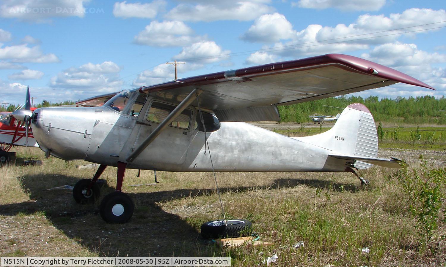 N515N, 1951 Cessna 170A C/N 19987, 1951 Cessna 170A at Bradley Skyranch , North Pole , AK