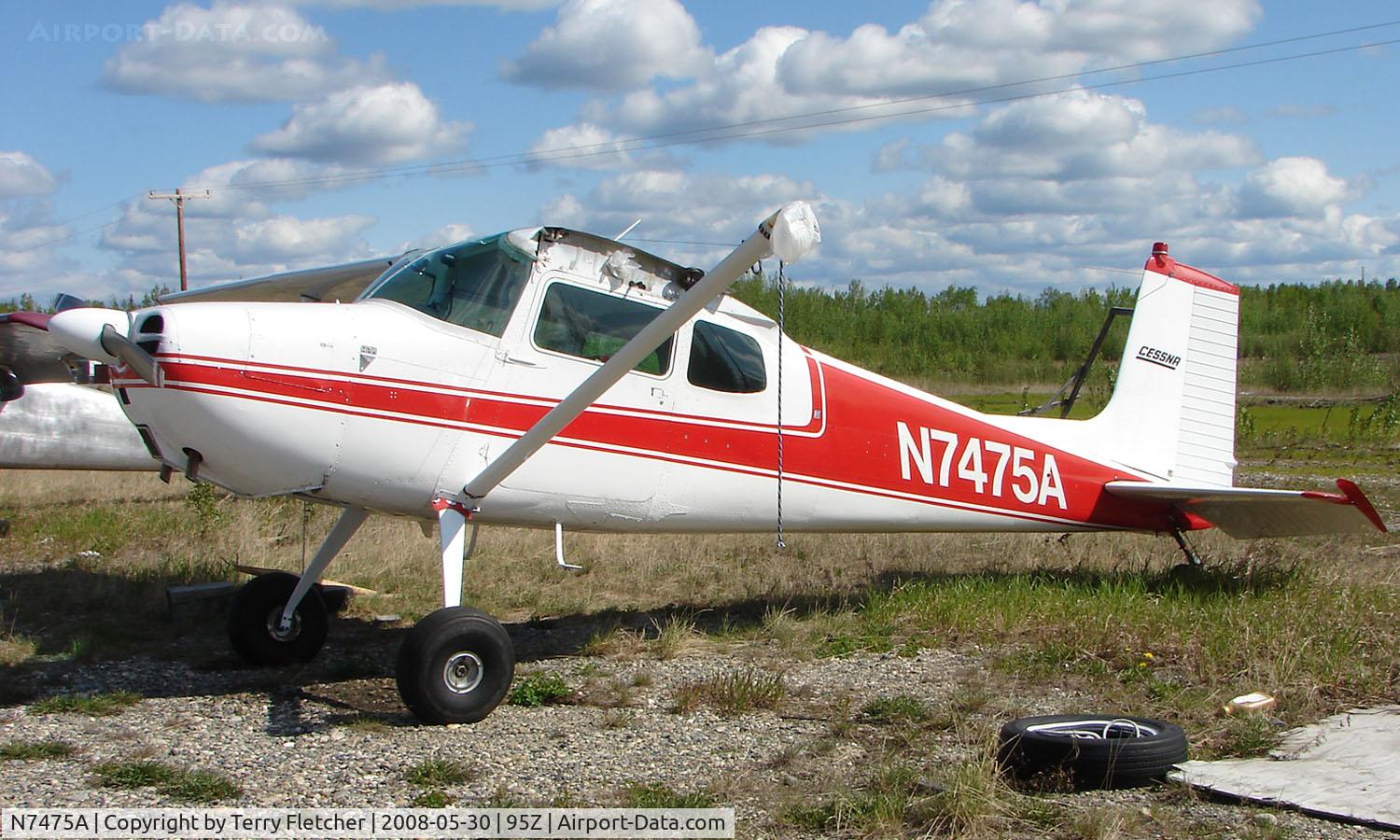 N7475A, 1956 Cessna 172 C/N 29575, 1956 Cessna 172 at Bradley Skyranch , North Pole , AK