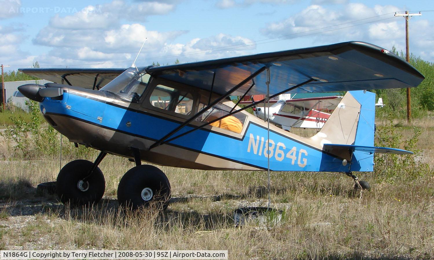 N1864G, 1968 Champion 7KCAB C/N 96, 1968 Champion 7KCAB at Bradley Skyranch , North Pole , AK