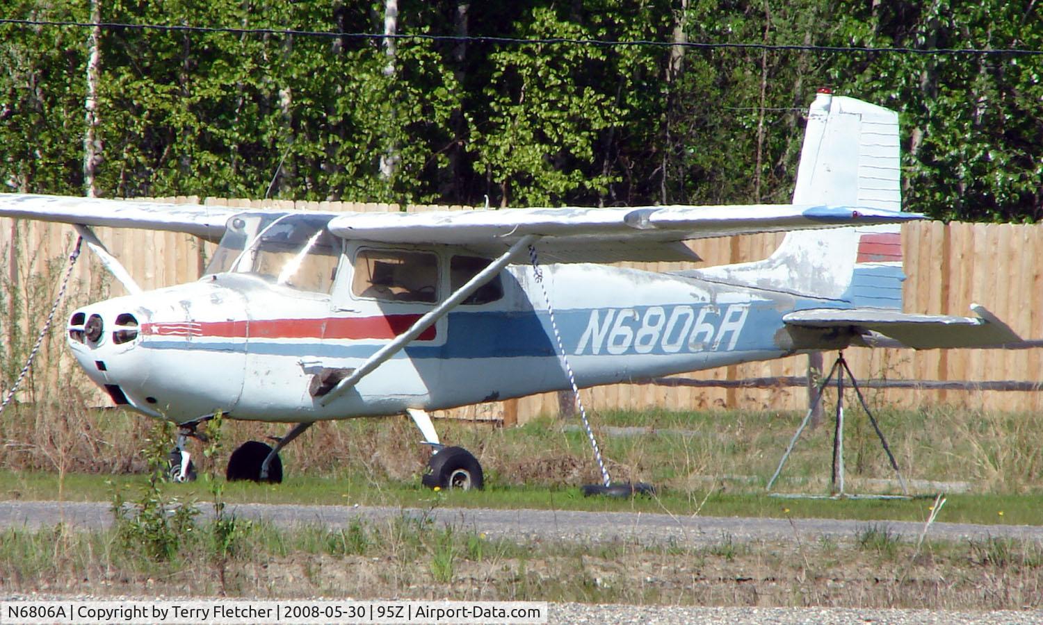 N6806A, 1956 Cessna 172 C/N 28906, Cessna 172 at Bradley Skyranch , North Pole , AK