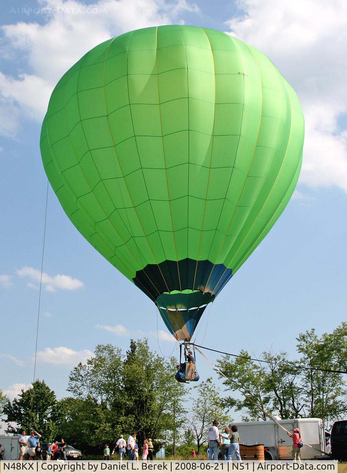 N48KX, 2002 Sproul Keith A SPROUL 48K-16 C/N S-001, Cool experimental baloon built in 2002 lifts its one-man payload.