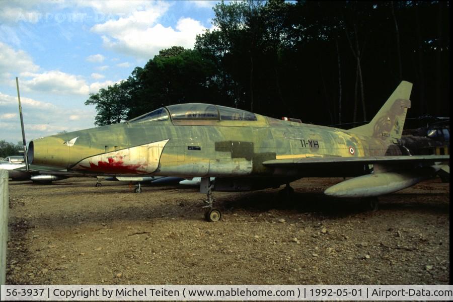 56-3937, 1956 North American QF-100D Super Sabre C/N 224-85, 11-YH from EC 4/11 Jura at the museum of Savigny les Beaune