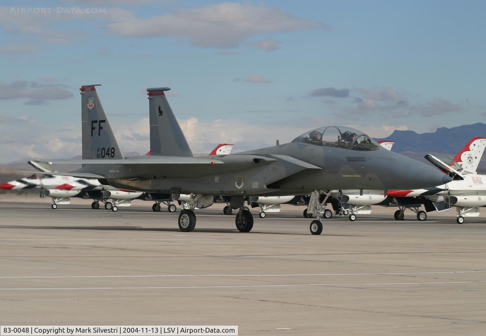 83-0048, 1983 McDonnell Douglas F-15D Eagle C/N 0886/D047, Aviation Nation 2004