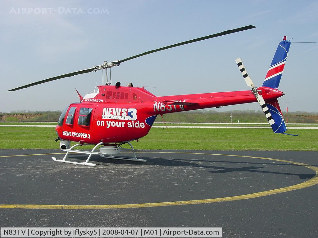 N83TV, Bell 206B JetRanger C/N 3098, N83TV BELL 206B WREG