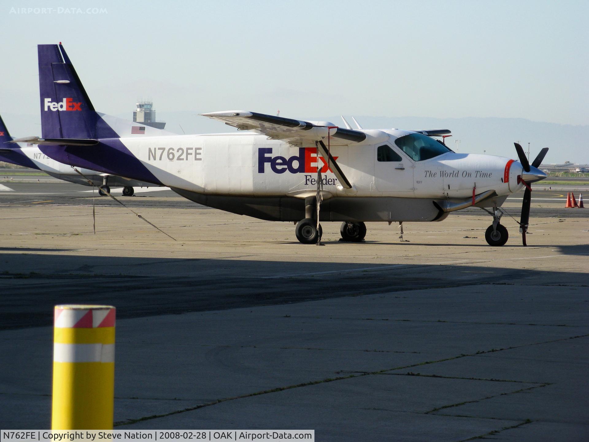 N762FE, 1991 Cessna 208B Grand Caravan C/N 208B0255, FEDEX Feeder 1991 Cessna 208B @ Oakland, CA