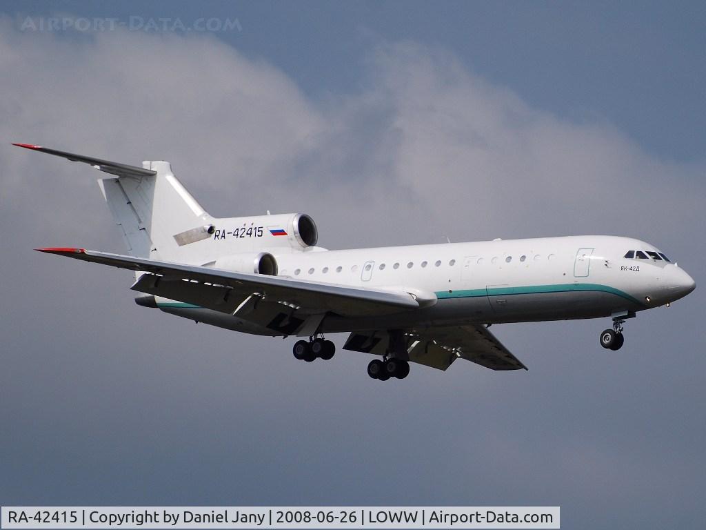 RA-42415, Yakovlev Yak-42D C/N 4520422219089, Yk-42