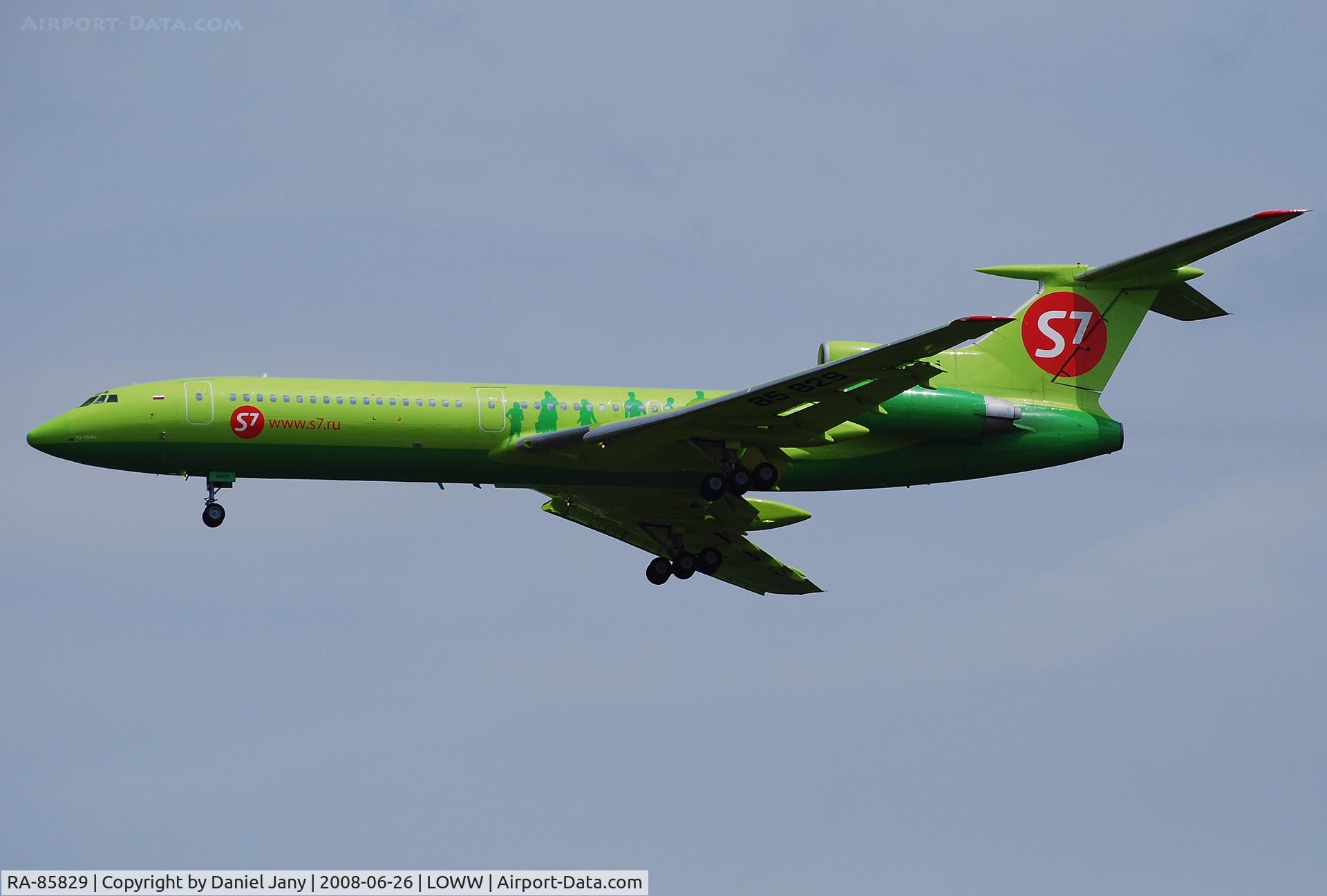 RA-85829, 1987 Tupolev Tu-154M C/N 87A755, TU-154 S7 Airlines