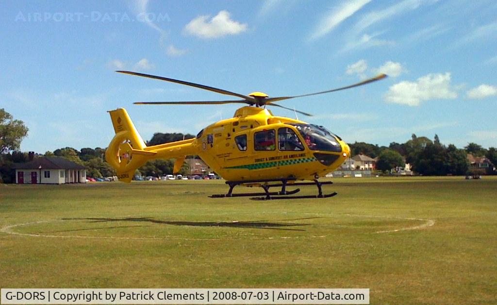 G-DORS, 2006 Eurocopter EC-135T-2+ C/N 0517, JUST DELIVERED PATIANT FOR TRANSFER TO POOLE HOSPITAL