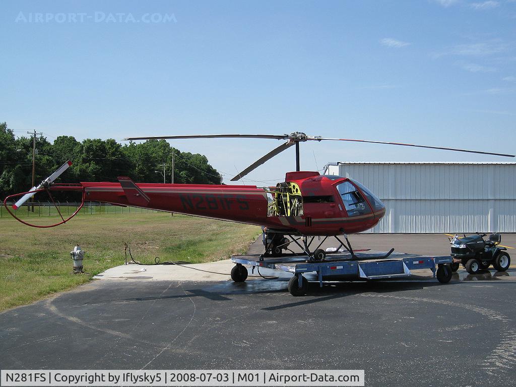 N281FS, 2003 Enstrom 280FX Shark C/N 2097, N281FS ENSTROM 280FX being cleaned