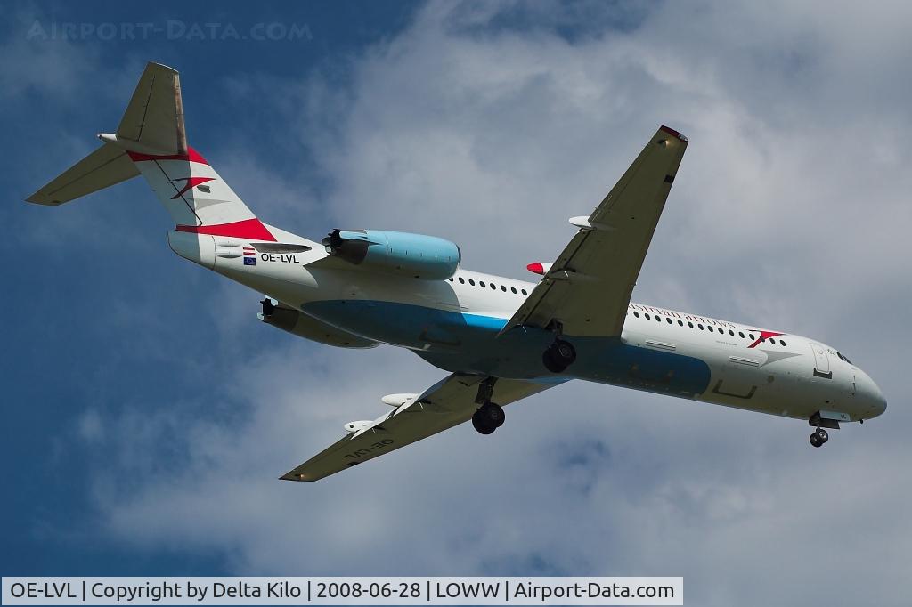 OE-LVL, 1992 Fokker 100 (F-28-0100) C/N 11404, AUSTRIAN ARROWS Fokker28-0100