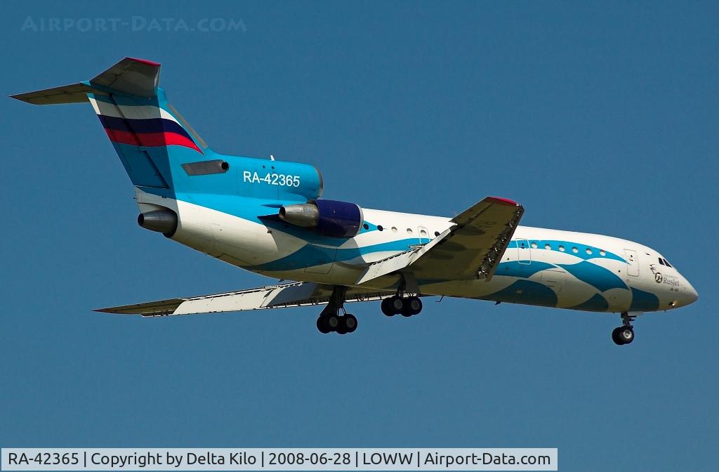 RA-42365, 1989 Yakovlev Yak-42D C/N 4520424811447, AERO RENT YAK 42D
