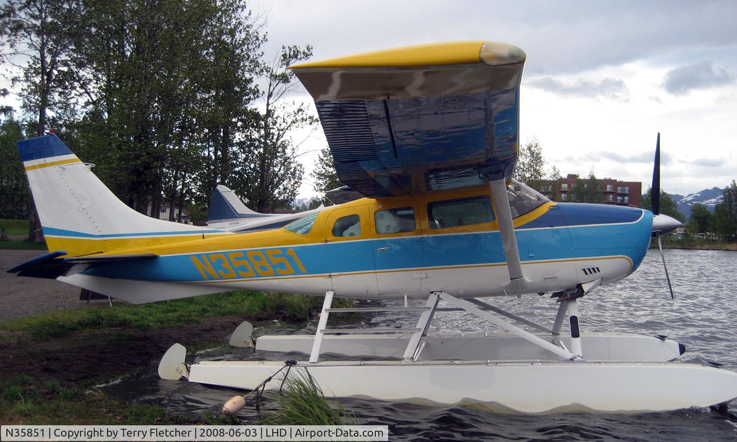 N35851, 1975 Cessna U206F Stationair C/N U20602757, Cessna U206F at Lake Hood